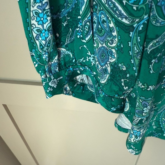 NWT J. Jill Teal Paisley Pullover Blouse SZ S - Picture 4 of 12